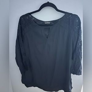 Express Black Blouse